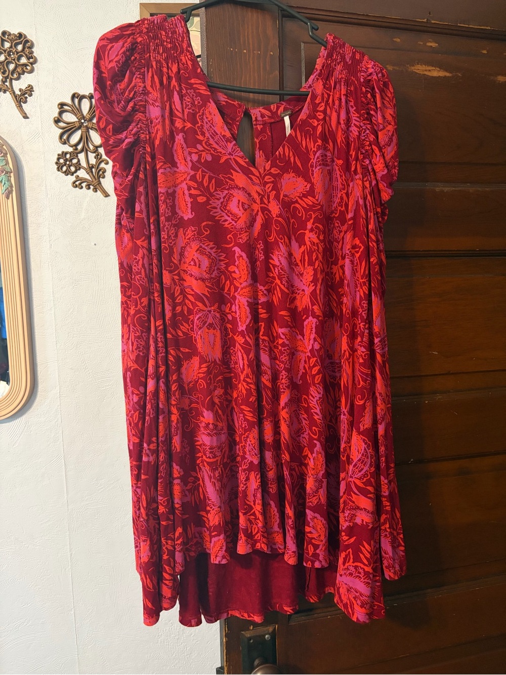 Free People Floral V-Neck dress